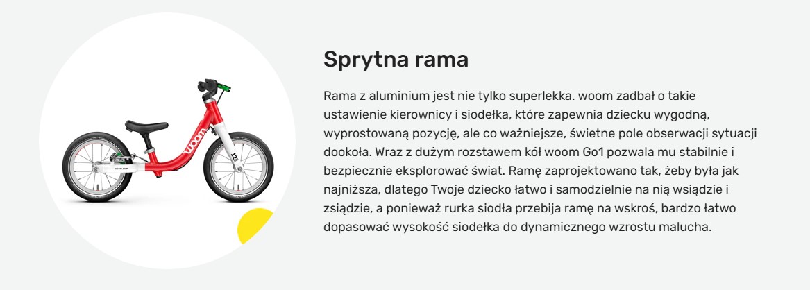 woom GO 1 - red prytna_rama