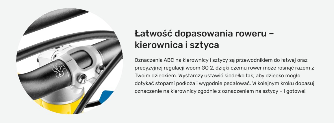 woom Go 2 latwosc_dopasowania