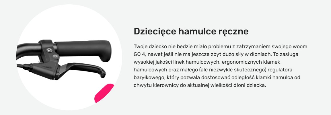 woom Go 2 dzieciecy_hamulec