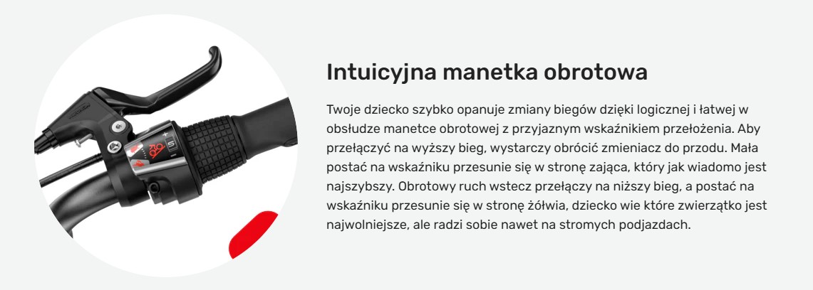 woom go 4 - woom red manetka