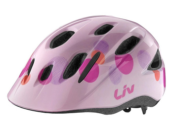 Kask Liv Musa, DialFit, różowe bąbelki, uniwersalny, 50­-55cm