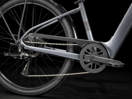 Rower elektryczny Trek Verve+ 1 LT o niskim przekroku Galactic Grey 2026