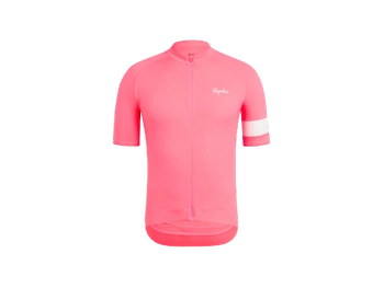 Koszulka rowerowa Rapha Core Fluorescencyjna różowa