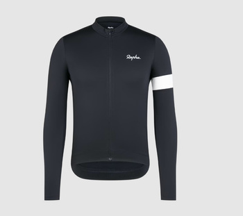 Termiczna koszulka rowerowa z długimi rękawami Rapha Core Czarny
