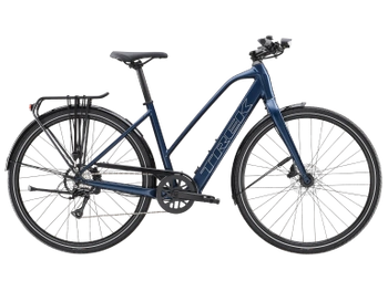 Rower elektryczny Trek FX+ 2 LT o obniżonym przekroku Satin Mulsanne Blue 2026