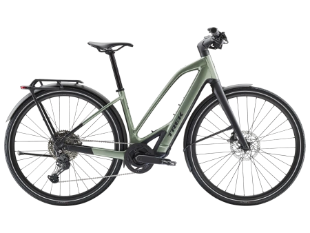 Rower elektryczny Trek FX+ 7 o średnim przekroku  Lichen Green Gloss 2026