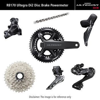 Grupa Shimano Ultegra DI2 R8170P z Pomiarem mocy Hamulce Tarczowe 170 mm \ 11-34 \ 52-36T