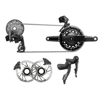 SRAM AM FORCE AXS 2X GROUPSET E1 z pomiarem mocy