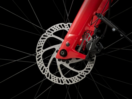 Rower elektryczny Trek Verve+ 1 LT o niskim przekroku Viper Red 2026