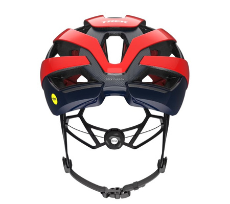 Kask rowerowy Trek Velocis Mips Road Bike Helmet Viper Red/Nautical Navy ; Wykończenie / Połysk