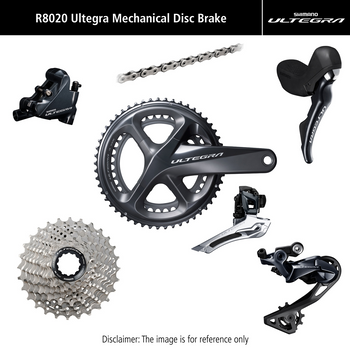 Grupa Shimano Ultegra R8020 Mechaniczna Hamulce Tarczowe 11-34 \ 52x36T \ 172,5 mm