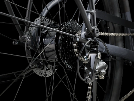 Rower elektryczny Trek Verve+ 1 LT o niskim przekroku Galactic Grey 2026