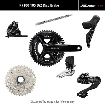 Grupa sprzętowa SHIMANO 105 DI2 R7100 pod hamulce tarczowe 172,5 mm, 50x34T, 11-34