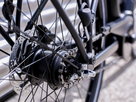 Rower elektryczny Trek District+ 6 o niskim przekroku Matte Trek Black