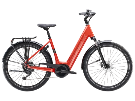 Rower elektryczny Trek Verve+ 3 o niskiej rurze górnej Gen 3 Lava