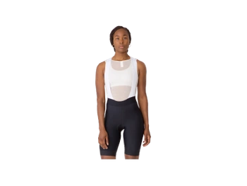 Damskie krótkie spodenki rowerowe z szelkami Rapha Core czarne