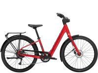 Rower elektryczny Trek Verve+ 1 LT o niskim przekroku Viper Red 2026