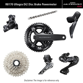 Grupa Shimano Ultegra DI2 R8170P z Pomiarem mocy Hamulce Tarczowe 170 mm \ 11-30 \ 50-34T