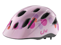Kask Liv Musa, DialFit, różowe bąbelki, uniwersalny, 50­-55cm