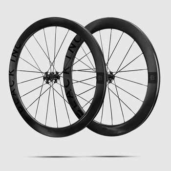 Komplet kół szosowych BLACK INC 48//58 Clincher Disc Brake Jet Black Shimano