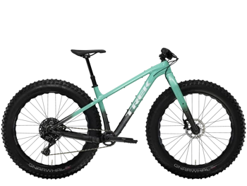 Rower fat bike Trek Farley 5  Satin Blue Sage to Lithium Grey Fade