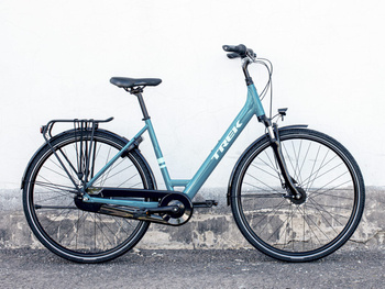 Rower miejski Trek District 1 Equipped o niskim przekroku Teal