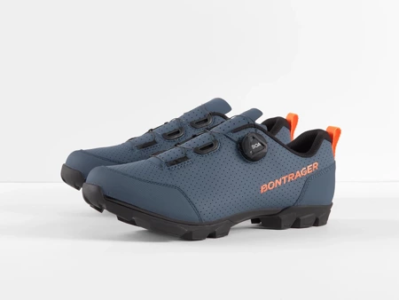 Buty MTB Bontrager Evoke Niebieski Battleship/Pomarańczowy Radioactive