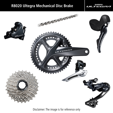 Grupa Shimano Ultegra R8020 Mechaniczna Hamulce Tarczowe 11-30 \ 52x36T \ 172,5 mm