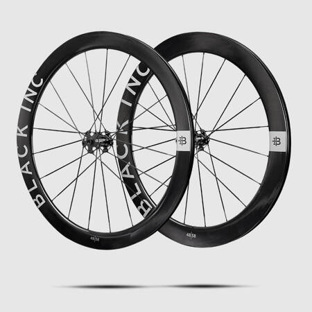 Komplet kół szosowych BLACK INC 48//58 Clincher Disc Brake Silver Label Shimano