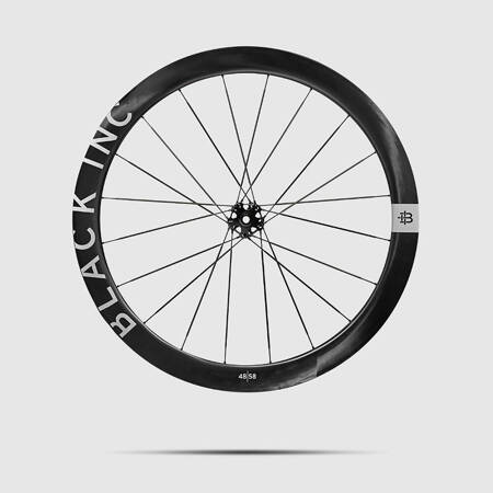 Komplet kół szosowych BLACK INC 48//58 Clincher Disc Brake Silver Label Shimano