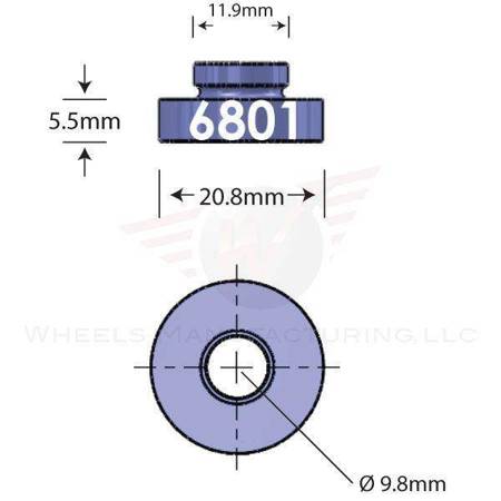 Kształtka Do Serwisu Łożysk WheelsMFG 6801