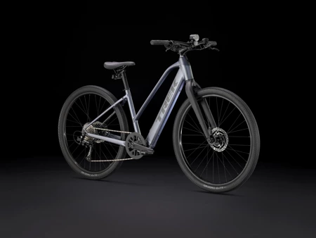 Rower elektryczny Trek Dual Sport+ 2 LT o obniżonym przekroku  Galactic Grey 2025