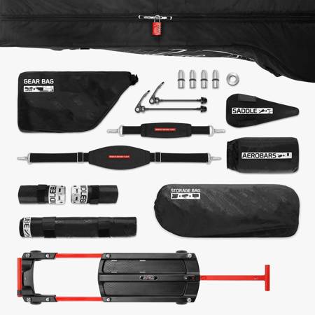 Torba transportowa na rower triathlonowy / czasowy SCICON AEROCOMFORT 3.0 TRIATHLON TSA Czarna